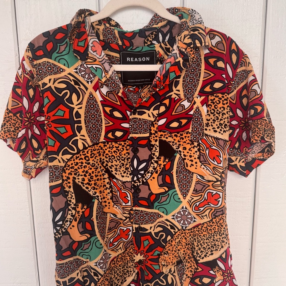 Reason Multi Pattern Button Down Shirt - Picture 3 of 6